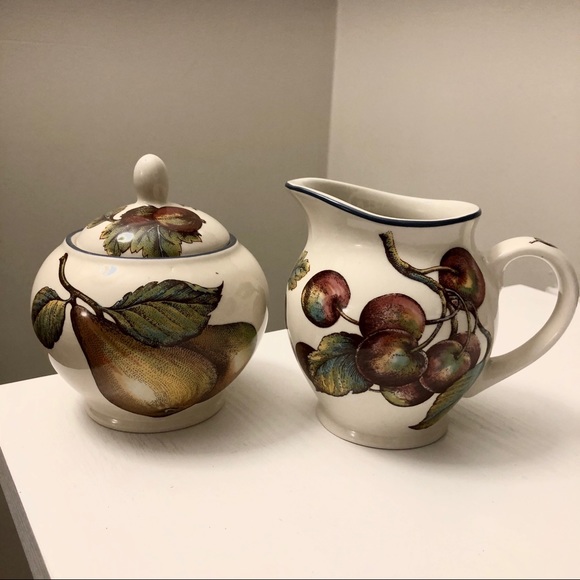 Pier 1 Other - MACINTOSH Retired Creamer Sugar Bowl Set